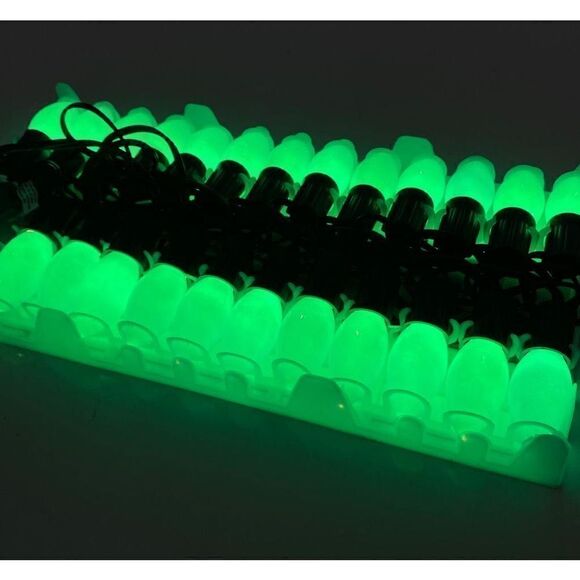 Vtg Hobby Lobby 1998 Outdoor Christmas Light Set NOS Green Transparent 25ft CQ10 - Picture 5 of 6